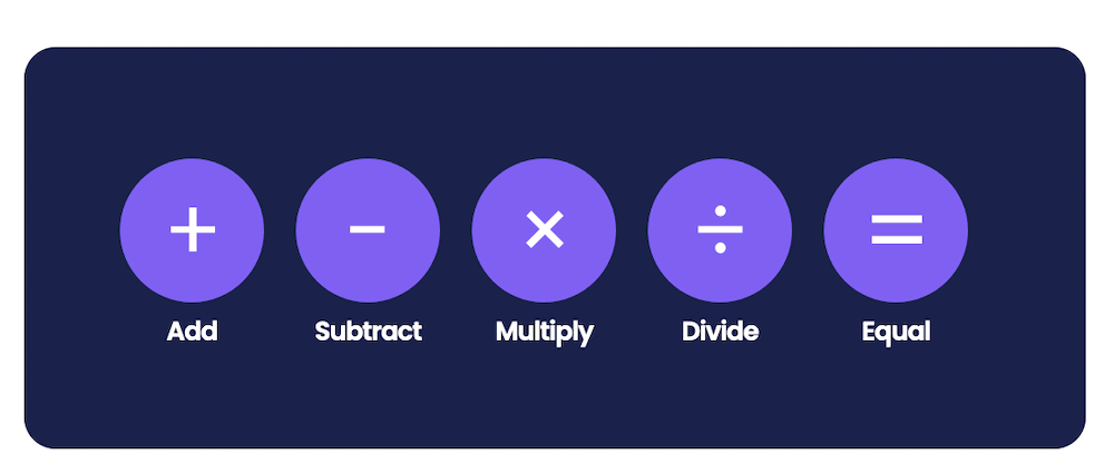 Tripetto calculations start with basic operations.