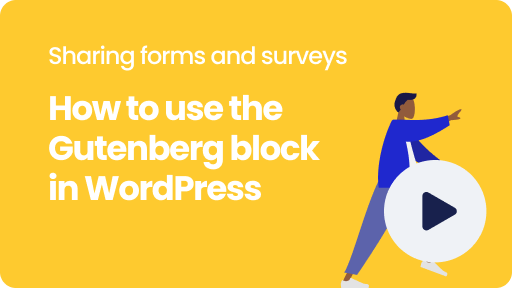 Visual thumbnail for the video 'How to use Tripetto in the WordPress Gutenberg editor'