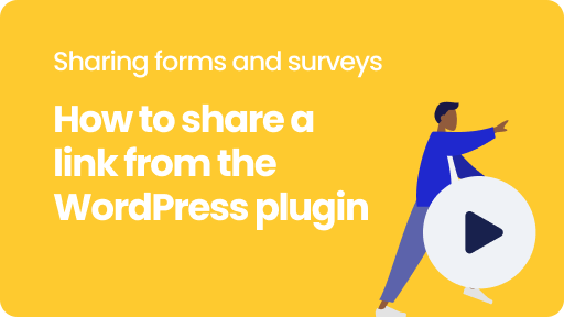 Visual thumbnail for the video 'How to share a link from the Tripetto WordPress plugin'